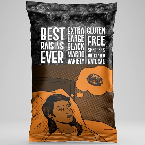 Diseño de Best Raisins Ever - package design for PREMIUM raisins de EM180