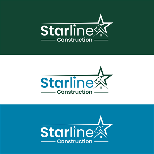 Starline Construction Logo Design by amarta_art®
