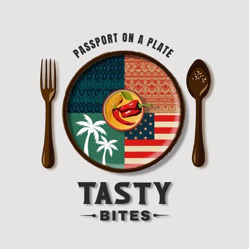 Design di Design a Bold, Soulful Logo for Tasty Bites – Caribbean Meets Southern Comfort di ads1201