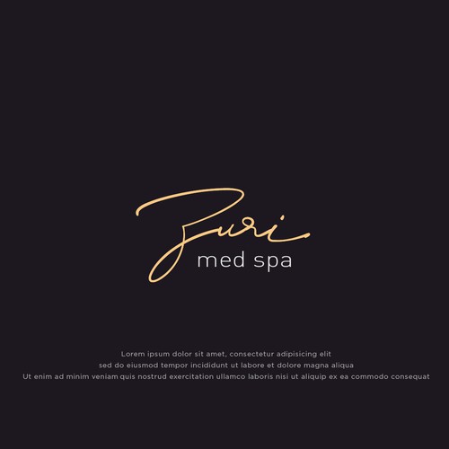 Zuri Med Spa Logo Diseño de Julie Estelle