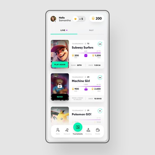 TORNO Contest: Designing the Ultimate Gaming App Home Screen Design by Minimal D