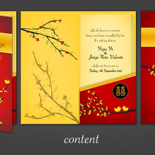 Wedding invitation card design needed for Yuyu & Jorge Design von Owjend