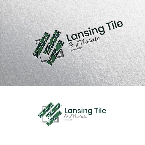 Lansing Tile & Mosaic Logo Update/Refresh for 40th Anniversary Year Design by sunshine_design