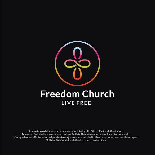 Freedom Church Logo Design Design by Fiore del Dragone