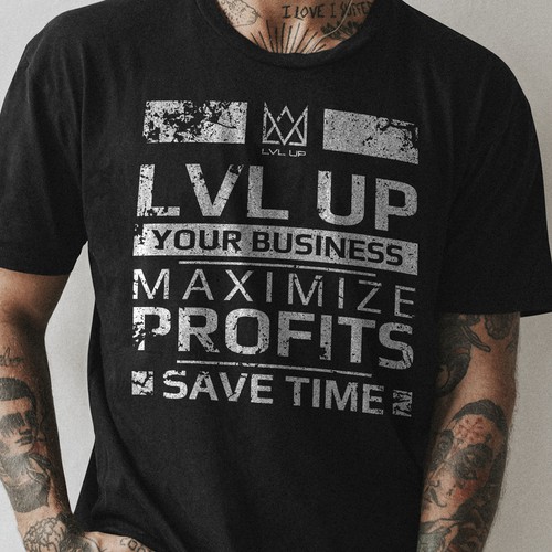 コンペ「New Shirt Design for LVL Up Imaging」のデザイン by Syed Sohaibさん 