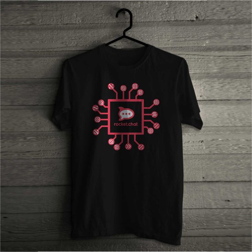 New T-Shirt for Rocket.Chat, The Ultimate Communication Platform! Design by outinside.