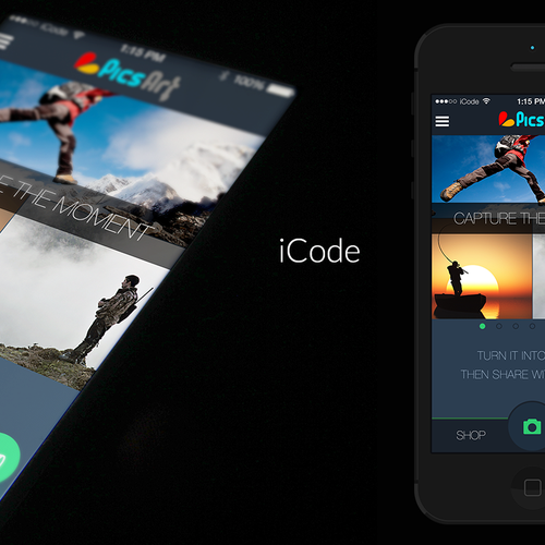 Award winning design for best in class mobile app PicsArt Design by muchanis