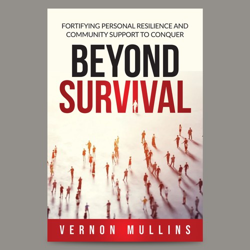 Create a powerful book cover representing resilience & survival in the context of suicide prevention Design by HAREYRA