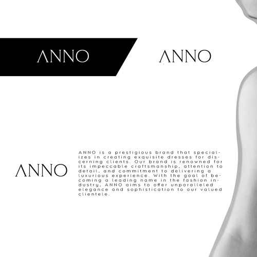 Craft a Unique Wordmark and Monogram for ANNO's Luxury Evening Wear Design réalisé par <<{P}>>