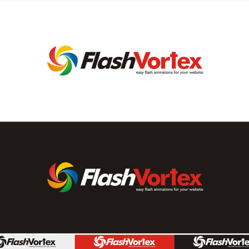 FlashVortex.com logo Ontwerp door Grayhound