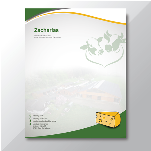 We need  letterhead design for our agricultural farm with production and sale of regional products Design by Raaza Aftab