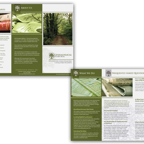 Professional & Sophisticated Brochure for Real Estate Development Firm! Design by AndrewDigger