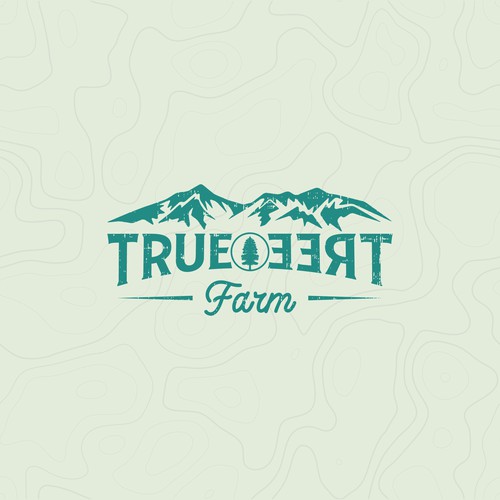 Organic logo for high elevation tree farm in Arizona. Design by minimalab