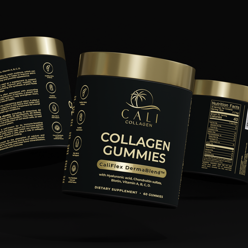 Cali Collagen Jar Label Design Contest (Luxury) Design by ilonaGi