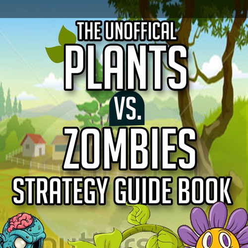 Kindle ebook Cover: Plants vs Zombies Strategy Guide Book Design by DezignManiac