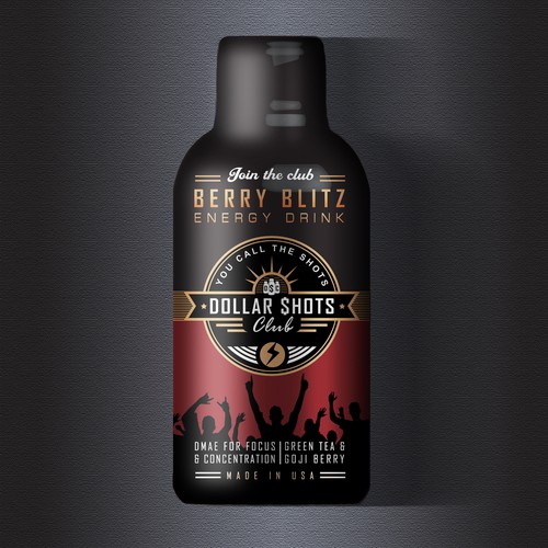 Design di Create an eye-catching energy shot drink bottle design for the relaunch our eCommerce Supplement Shot Co.!! di BRAVO-designs