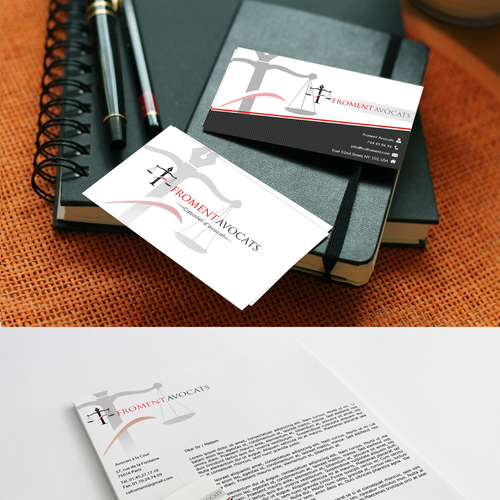 "Rendre attractif le droit, quel challenge!" winning Logo & business card