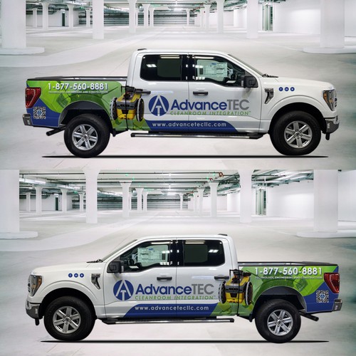 Design a Cutting-Edge, Classy Truck Wrap for AdvanceTEC – Highlighting Innovative Technology Design by Ardi Yodam