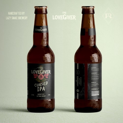 Beer **bottle** label Design by Sebastian Rubio