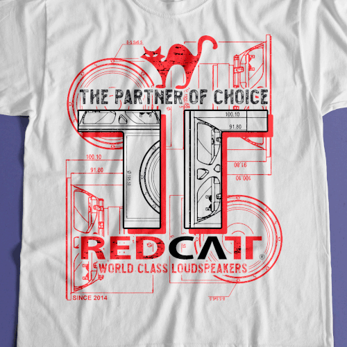 T-shirt design for audio brand Design by Graphics Guru 87