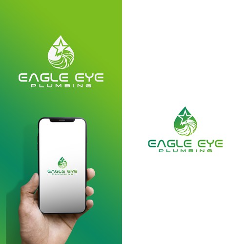 Eye catching and very marketable logo for plumbing company. The company name is Eagle Eye Plumbing Design by Nana445