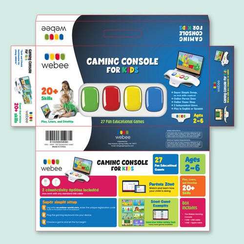 Gaming Console Packaging for young children Design by Noyart