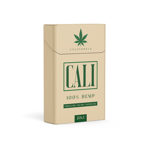 Hemp Cigarette Pack Preliminary Design Design by kex_