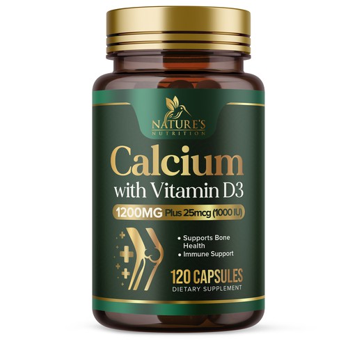 Calcium Plus Vitamin D3 Design Needed for Nature's Nutrition Design by UnderTheSea™