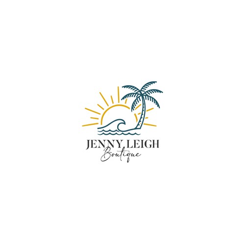 Design a standout logo with a coastal vibe for online boutique Design by Web Hub Solution