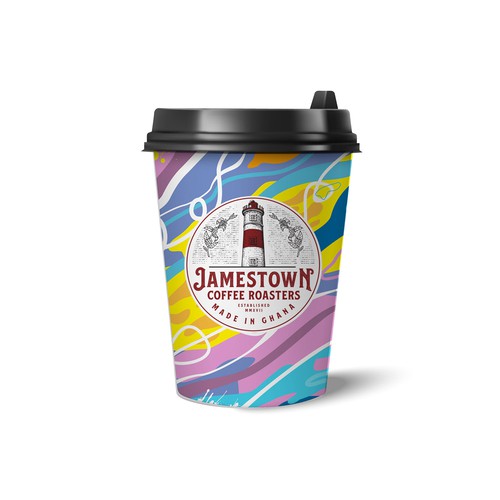 Coffee To-Go Cup Design for Cafe in Ghana Design by diviart