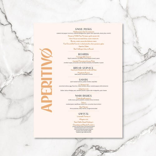 Menu contest entry by Moonlit Fox