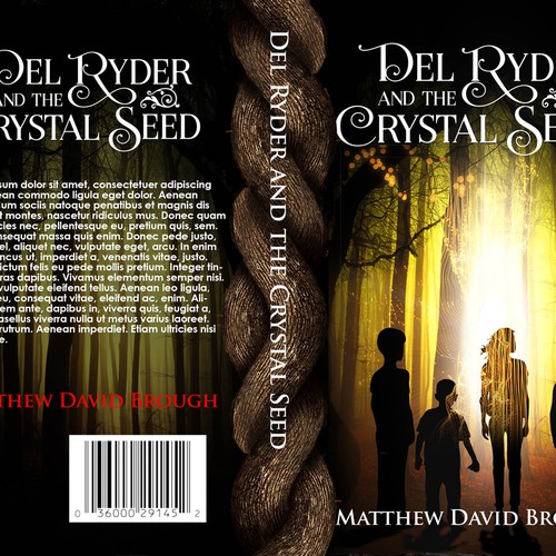 Create an eye catching book cover for middle grade fantasy adventure, Del Ryder and the Crystal Seed Design von WATCH THIS!