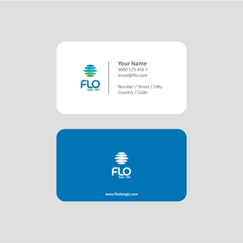 Business card design for Flo Data and GIS デザイン by VectorHoudini
