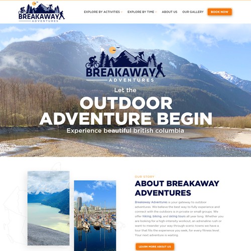 Design a website for outdoor adventure travel company Design by Jasmin_A (AMPLE)