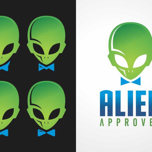 Create a Alien Approved logo for apparel brand Design by rinnanto