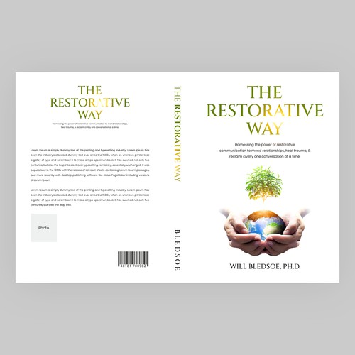 Design a book cover for a book about restorative communication Design by Shreya007⭐