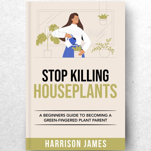 Design a plant parenting book cover Design by ryanurz