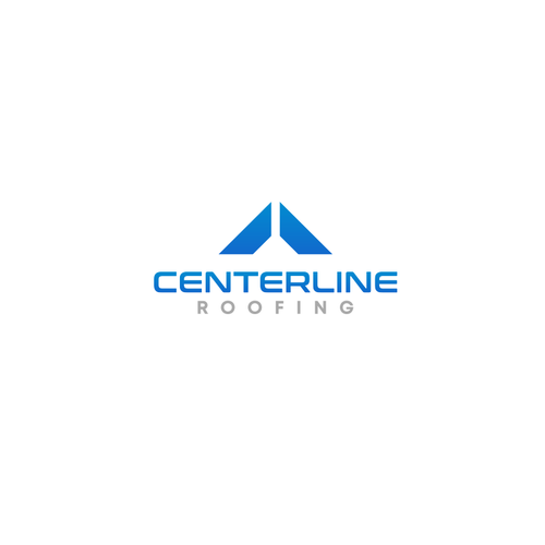 Centerline Roofing logo design contest. Design by LivRayArt