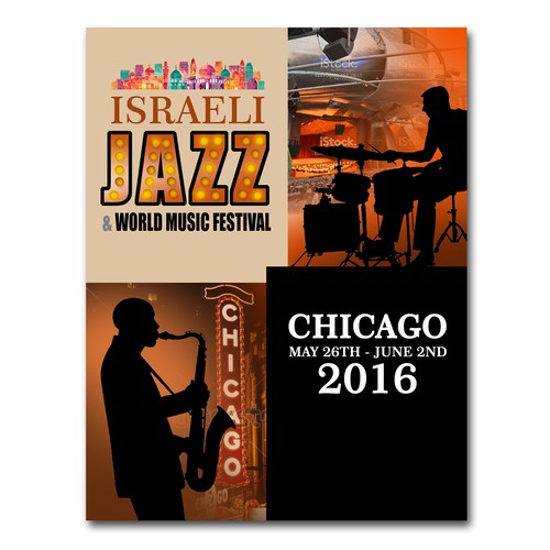 Israeli Jazz and World Music Festival Design by oedin_sarunai