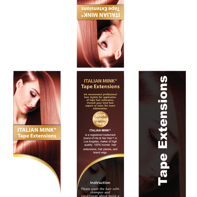 New Hair Extension Package For His Her Hair Product Packaging