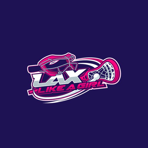 A classic yet fun logo for the fearless, confident, sporty, fun female lacrosse player Design by Jans...