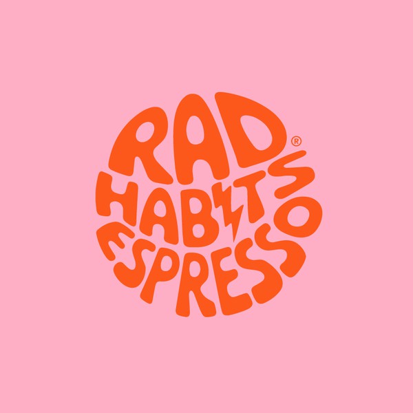 Rad Habits Espresso - Retro & Bold Logo Design