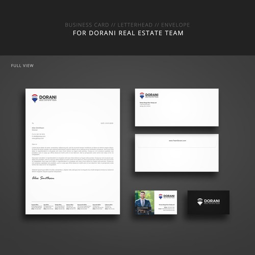 BUSINESS CARD, LETTERHEAD & ENVELOPE Design by Galaxiya