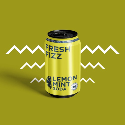 Fresh Fizz Soda Label Design by Jabir Dal