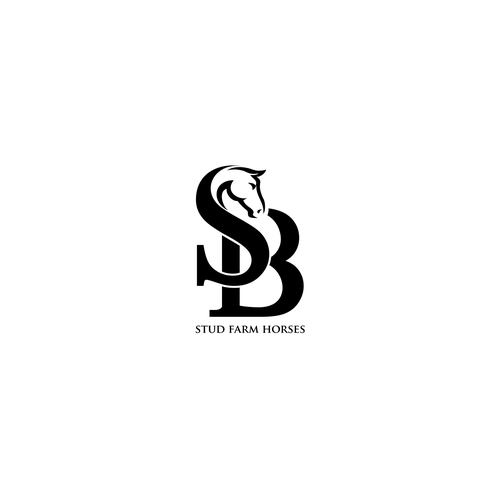 combine letter S and B to implies horses | Logo design contest