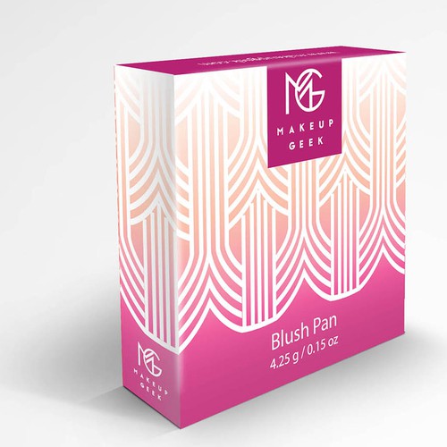Makeup Geek Blush Box w/ Art Deco Influences Diseño de JavanaGrafix
