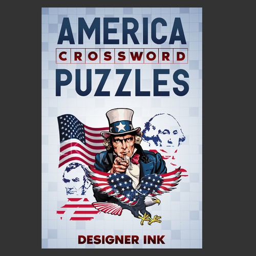 America Crossword Puzzles. Patriotic, Americana, Simple, Basic Design by Anastasia Brenych