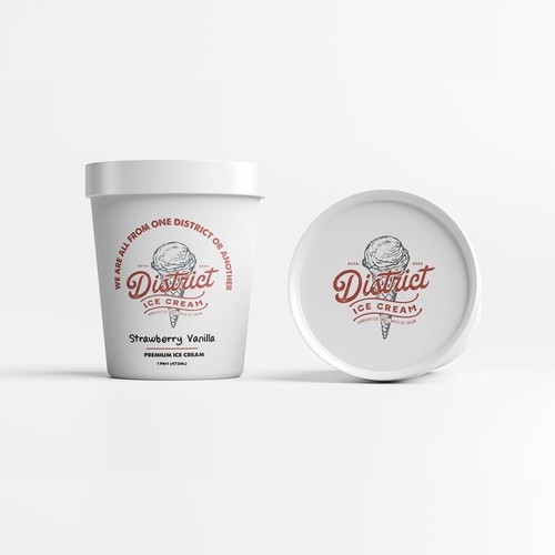 'Cool' NEW Ice Cream Pint design Réalisé par J U L I A