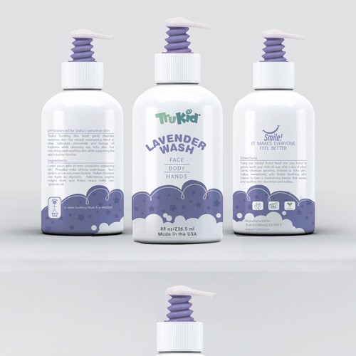 SRAAさんのDesign a simple, modern, soothing product label for a kids skincare product!デザイン