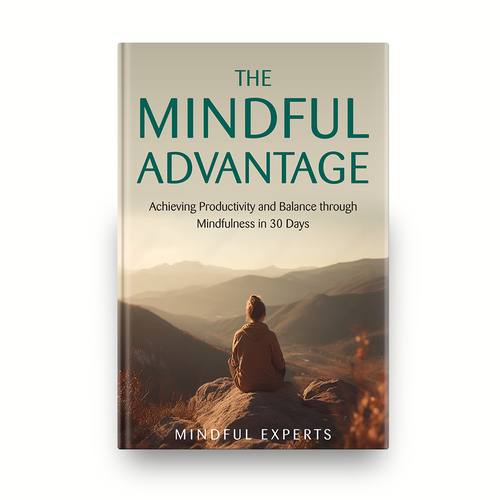 Book cover for a non-fiction self-help book about Mindfulness デザイン by romy